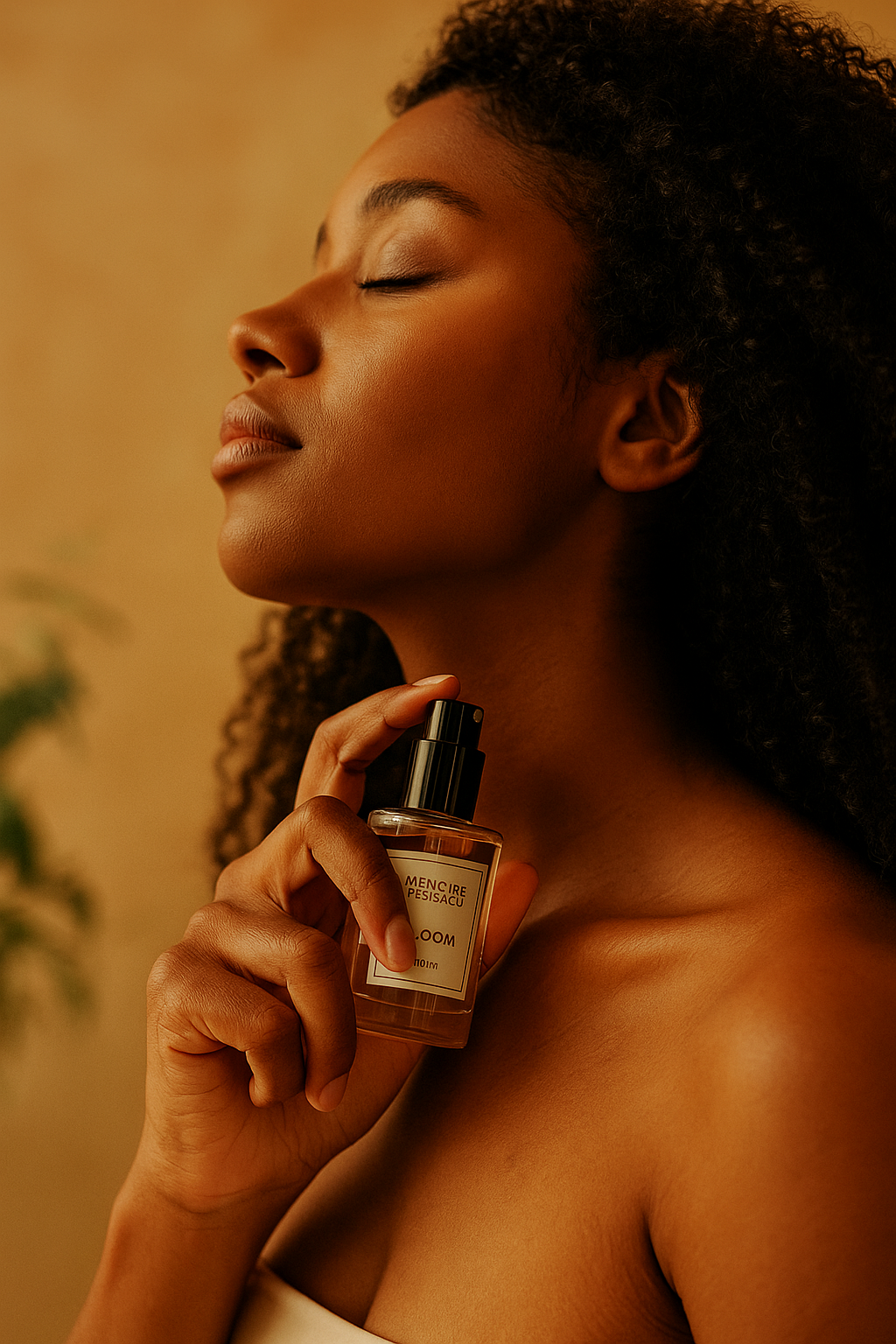 Woman Applying Amazing Deodorant.